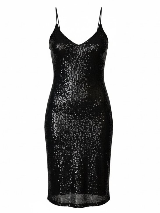 The Drop Dresses & Skirts - The Drop 2XL Black Sequin Midi Slip Dress NWT Party Cocktail Prom Wedding Glam